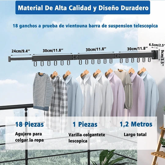🏡Tendedero Plegable Giratorio 360°|¡La Solución Inteligente para tu Hogar! ⭐️⭐️⭐️⭐️⭐️