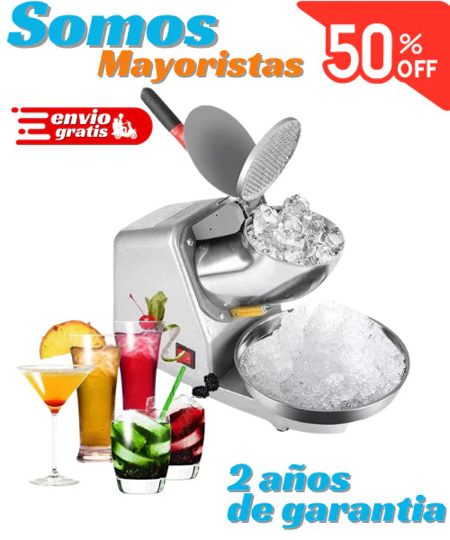 Triturador de Hielo Profesional en acero inoxidable ✅