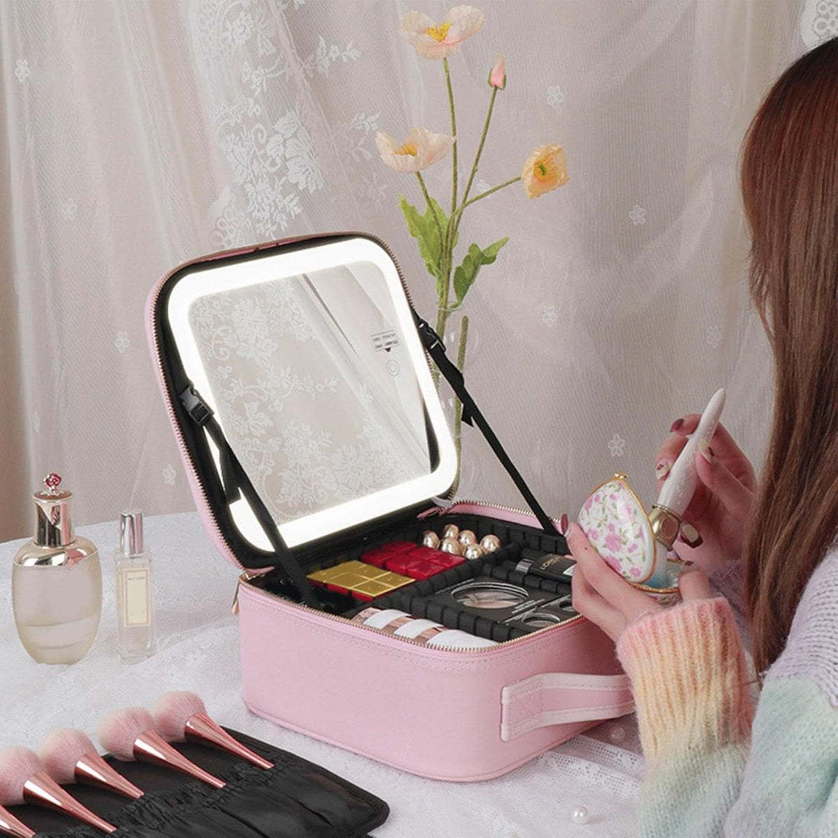 ORGANIZADOR DE MAQUILLAJE CON LUZ