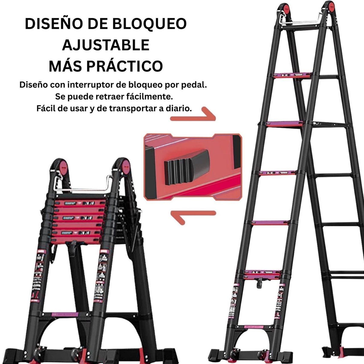 ESCALERA TELESCÓPICA MULTIFUNCIONAL PRO