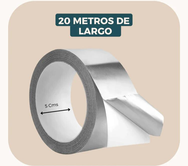 CINTA DE ALUMINIO ADHESIVA 20 METROS 💥