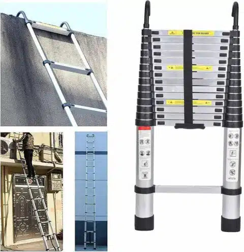 ESCALERA RETRÁCTRIL MULTIUSOS 🪜 Compacta, Segura y Portátil 🏠