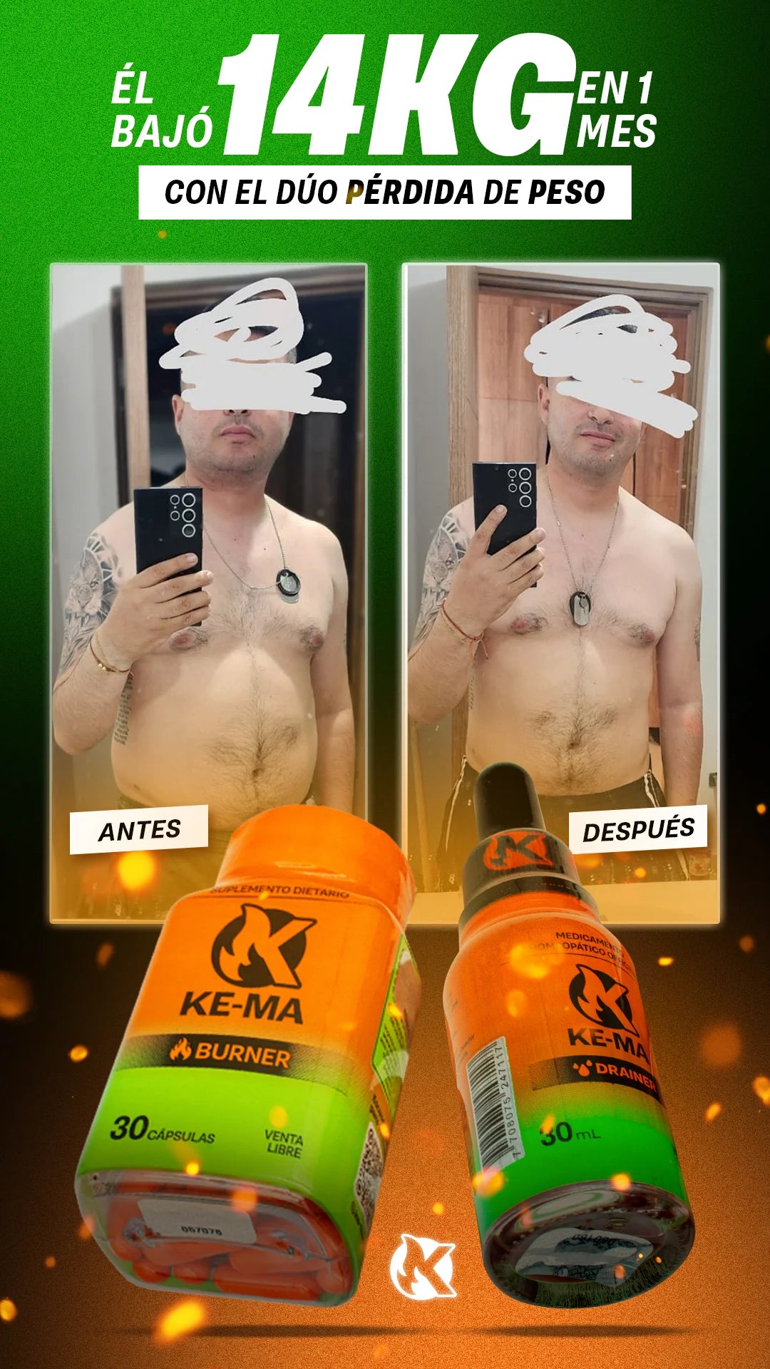 Dúo KE-MA!! Baja de peso de manera natural 🔥🔥
