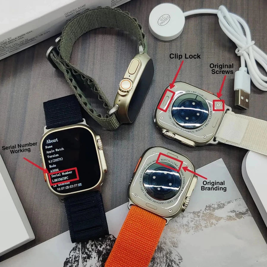 SMARTWATCH ULTRA 2 RESISTENTE AL AGUA 💦| 🔥¡OBSEQUIO MANILLA! 🎁