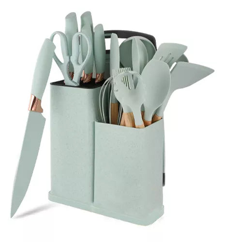 SET DE CUCHILLOS Y UTENSILIOS DE COCINA TODOEN1