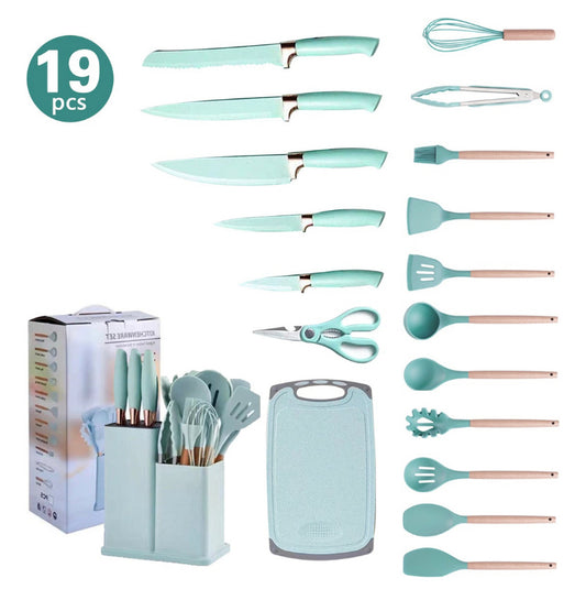 SET DE CUCHILLOS Y UTENSILIOS DE COCINA TODOEN1